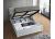 4ft Small Double White Wooden Ottoman Lift Up Storage Bed Frame 7
